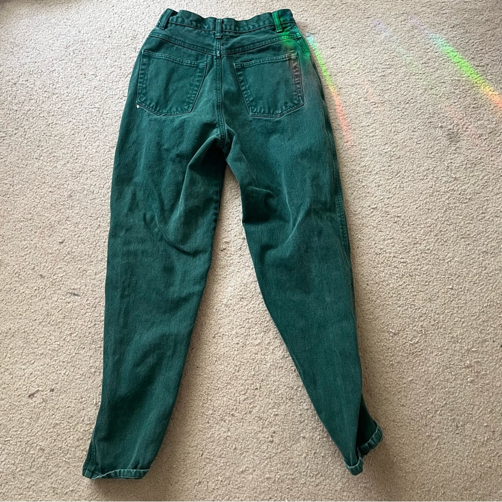 Vintage Dark Green Mom Jeans - Picture 4 of 4